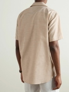 Brioni - Camp-Collar Cotton Shirt - Neutrals