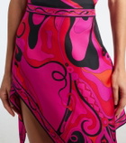 Pucci Orchidee silk twill miniskirt