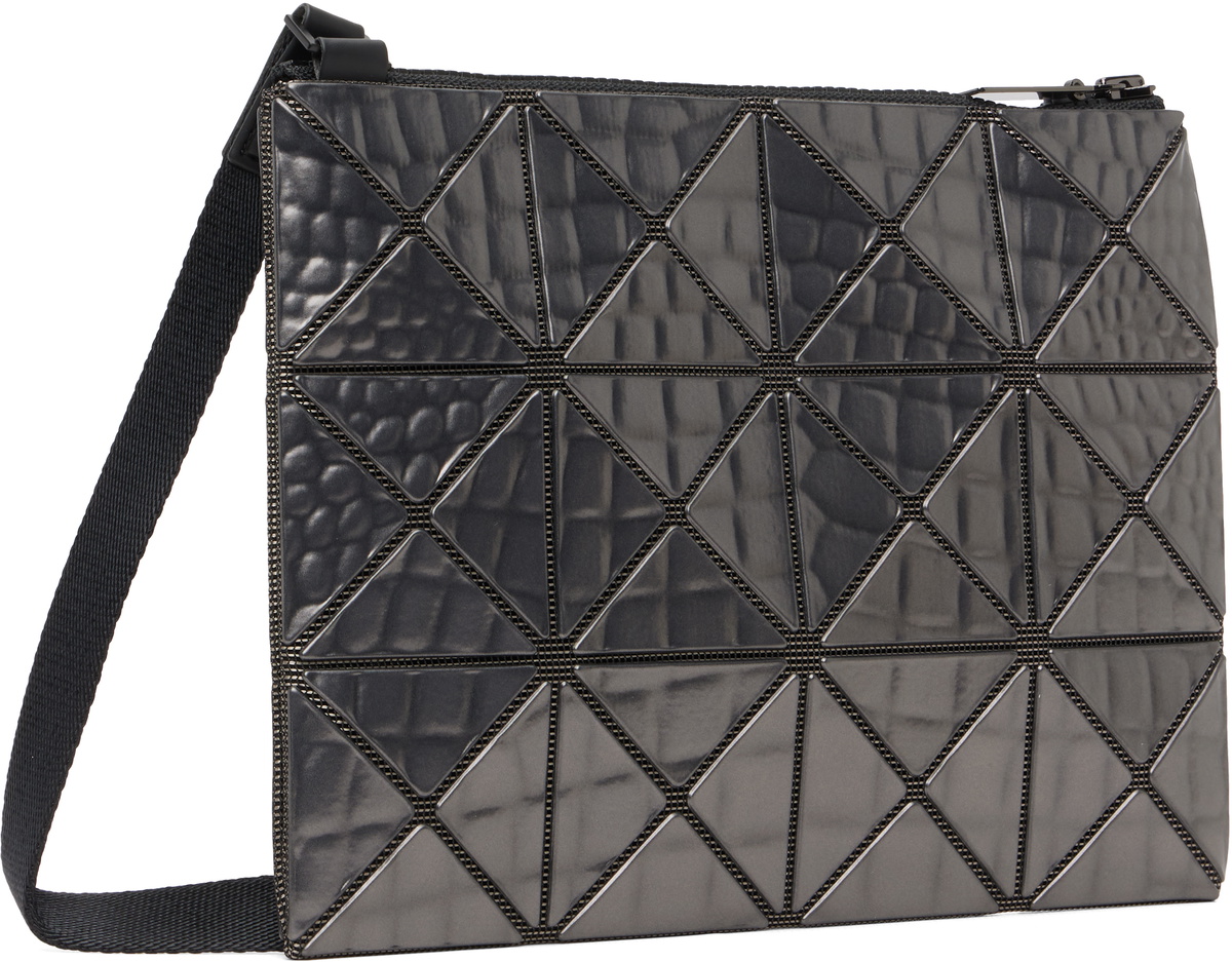 BAO BAO ISSEY MIYAKE Gunmetal Meta Kaiju Crossbody Bag