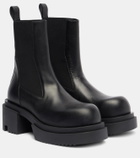 Rick Owens Beatle leather platform Chelsea boots