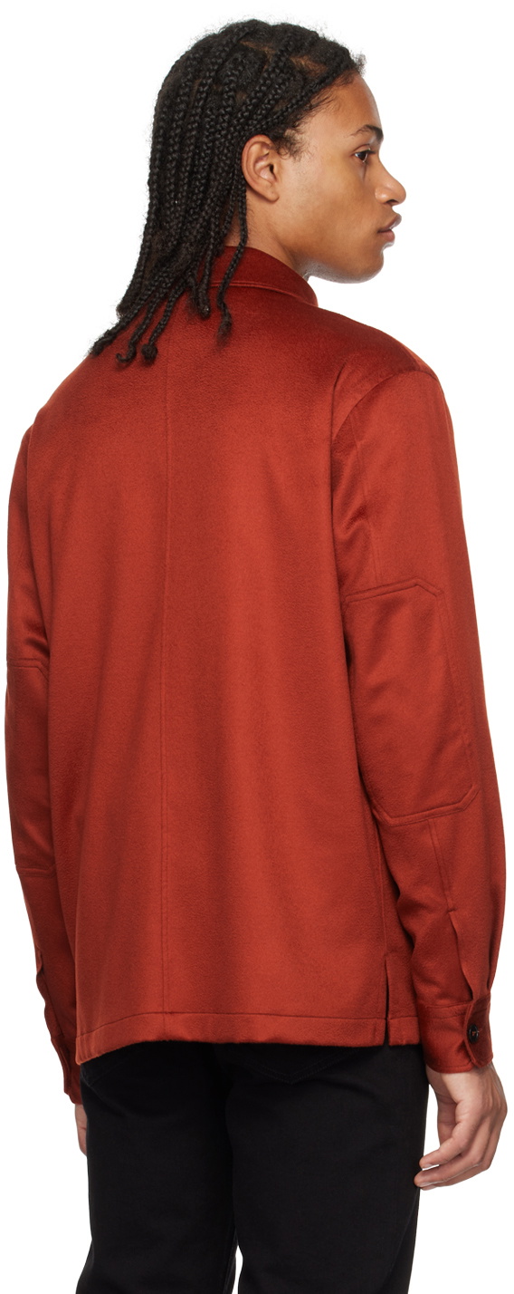 ZEGNA Orange Button Shirt Zegna