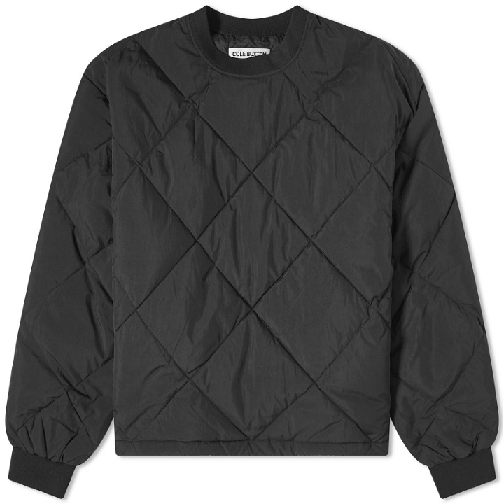 Photo: Cole Buxton Men's Quilted Crew Popover Jacket in Black