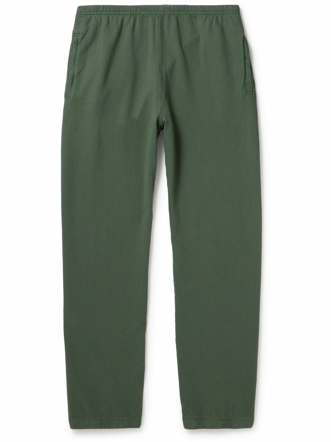 Photo: Save Khaki United - Tapered Fleece-Back Supima Cotton-Jersey Sweatpants - Green