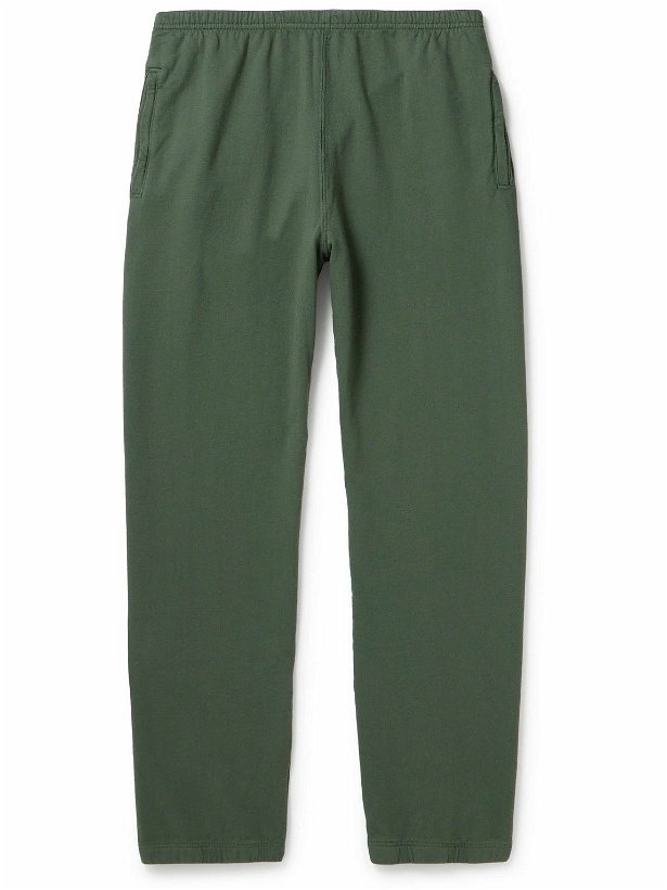 Photo: Save Khaki United - Tapered Fleece-Back Supima Cotton-Jersey Sweatpants - Green