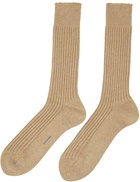 TOM FORD Brown Rib Socks