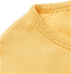 Officine Generale - Fleece-Back Cotton-Jersey Sweatshirt - Men - Yellow