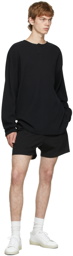 Essentials Black Lounge Shorts