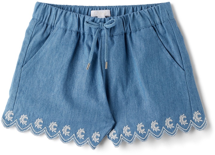 Photo: Chloé Baby Indigo Cotton Shorts