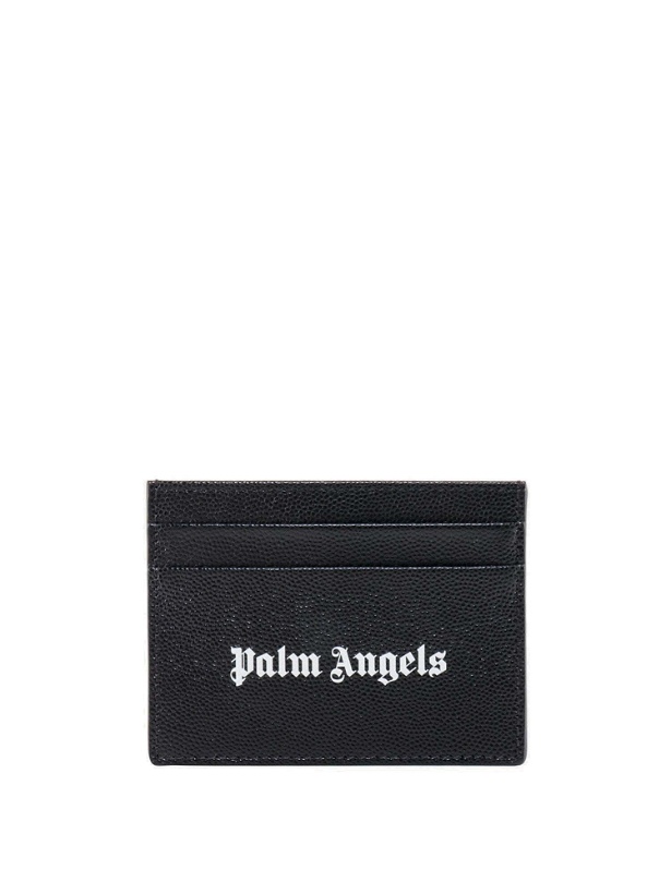 Photo: Palm Angels Card Holder Black   Mens