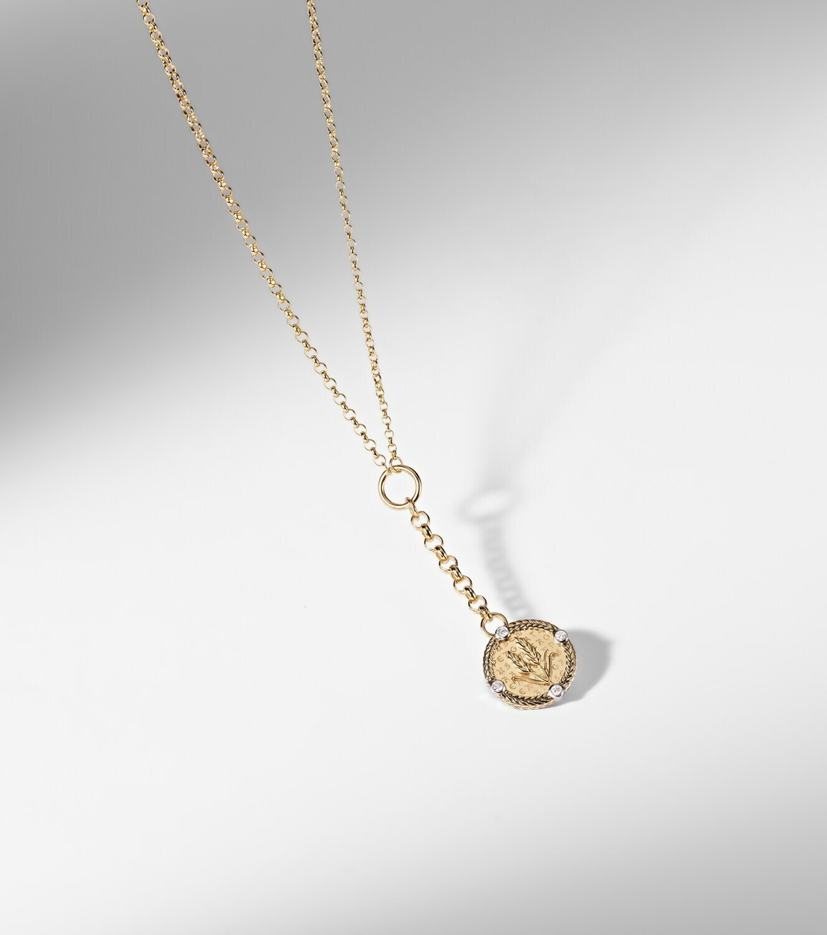 FoundRae Infinite Gratitude 18kt gold necklace with diamonds