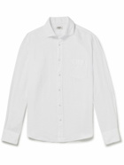 Hartford - Paul Pat Linen Shirt - White