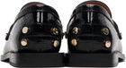 GANNI Black Studded Loafers