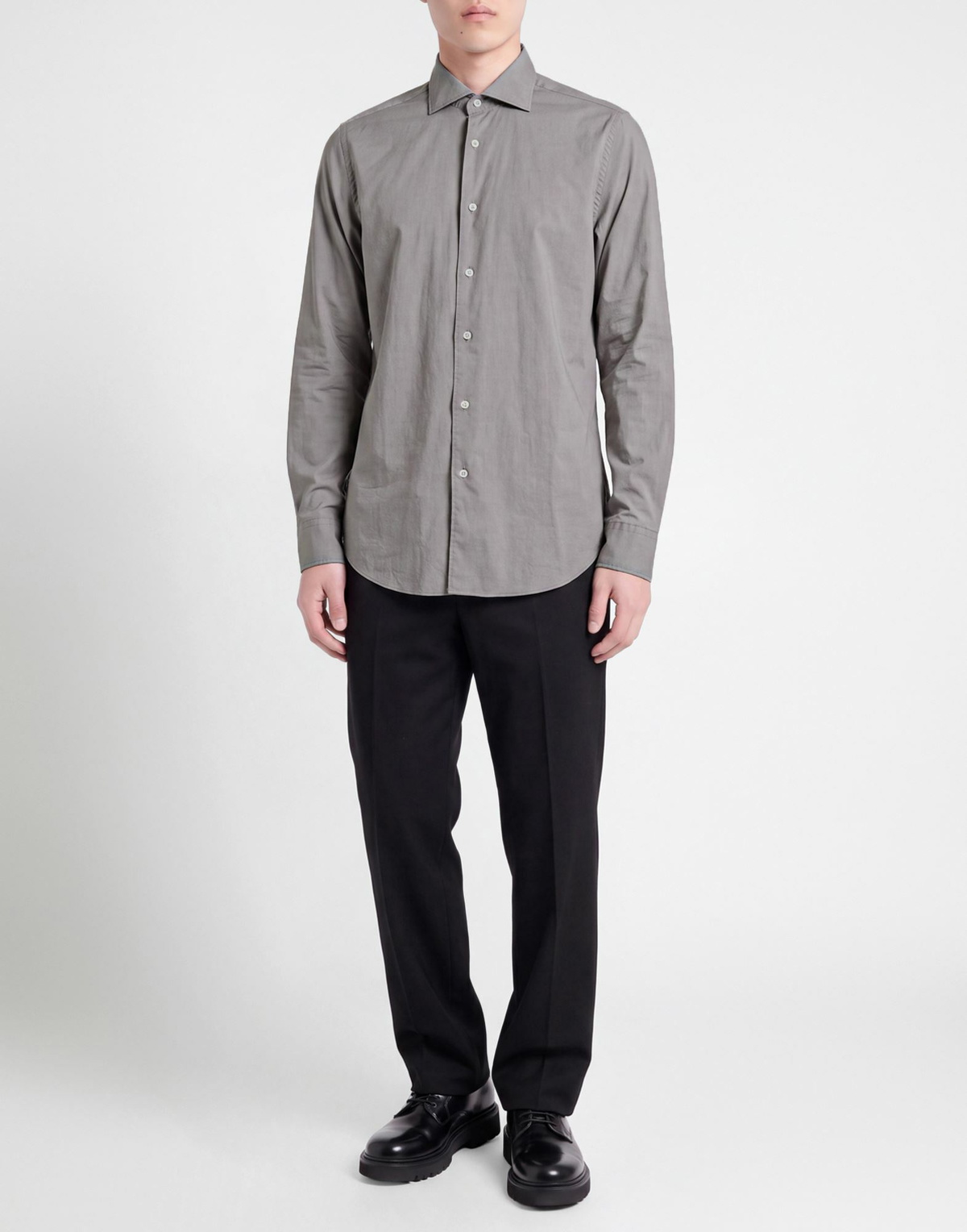 Fedeli Mens Shirt in Grey