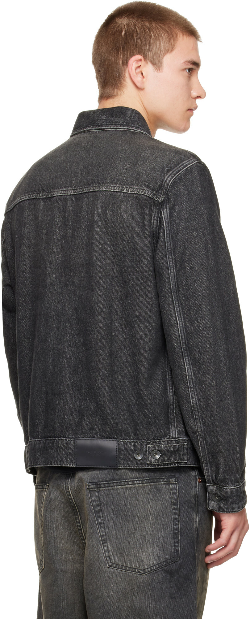 rag & bone Black rb 3 Trucker Denim Jacket