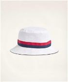 Brooks Brothers Men's Reversible Bucket Hat | White