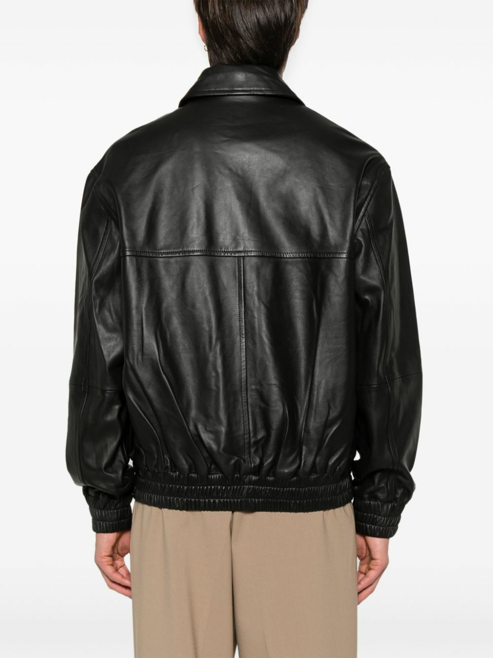 Studio Nicholson Leather Bomber Jacket Studio Nicholson