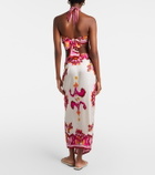 Poupette St Barth Dana printed wrap skirt