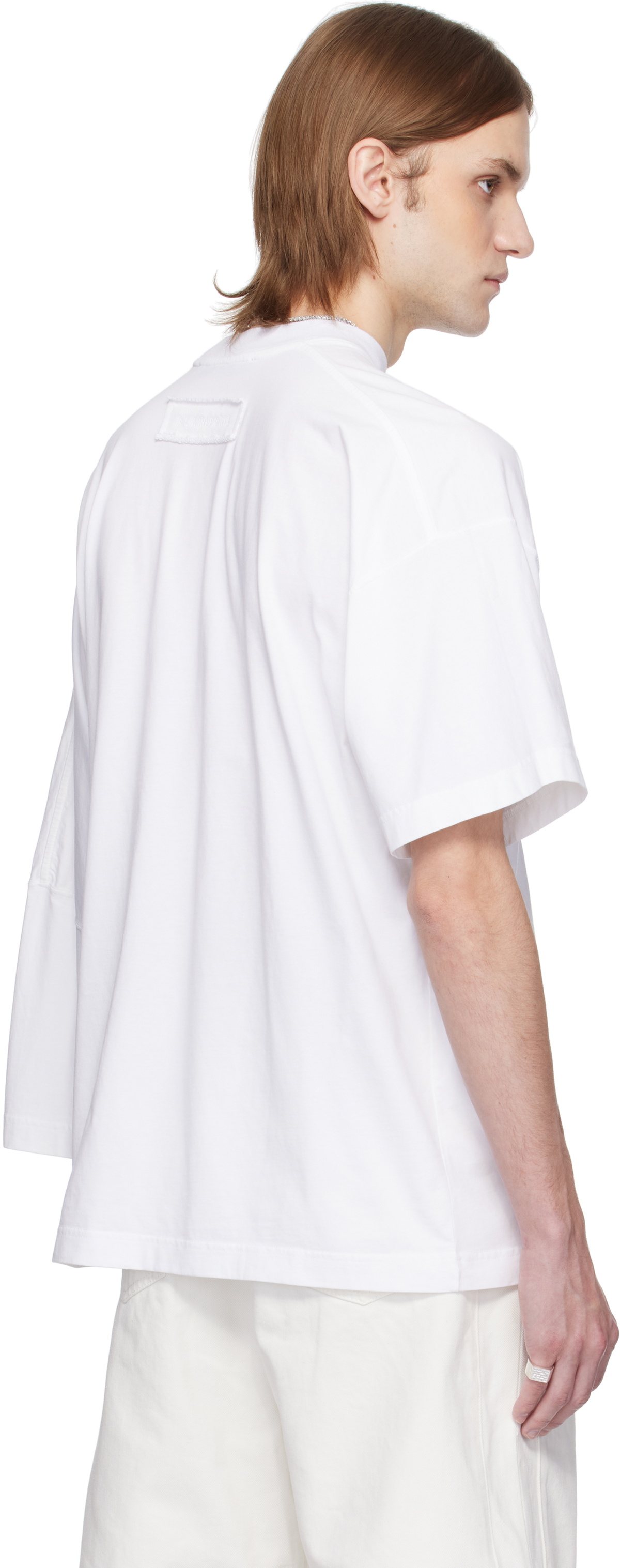 ALAINPAUL White Extended T-shirt