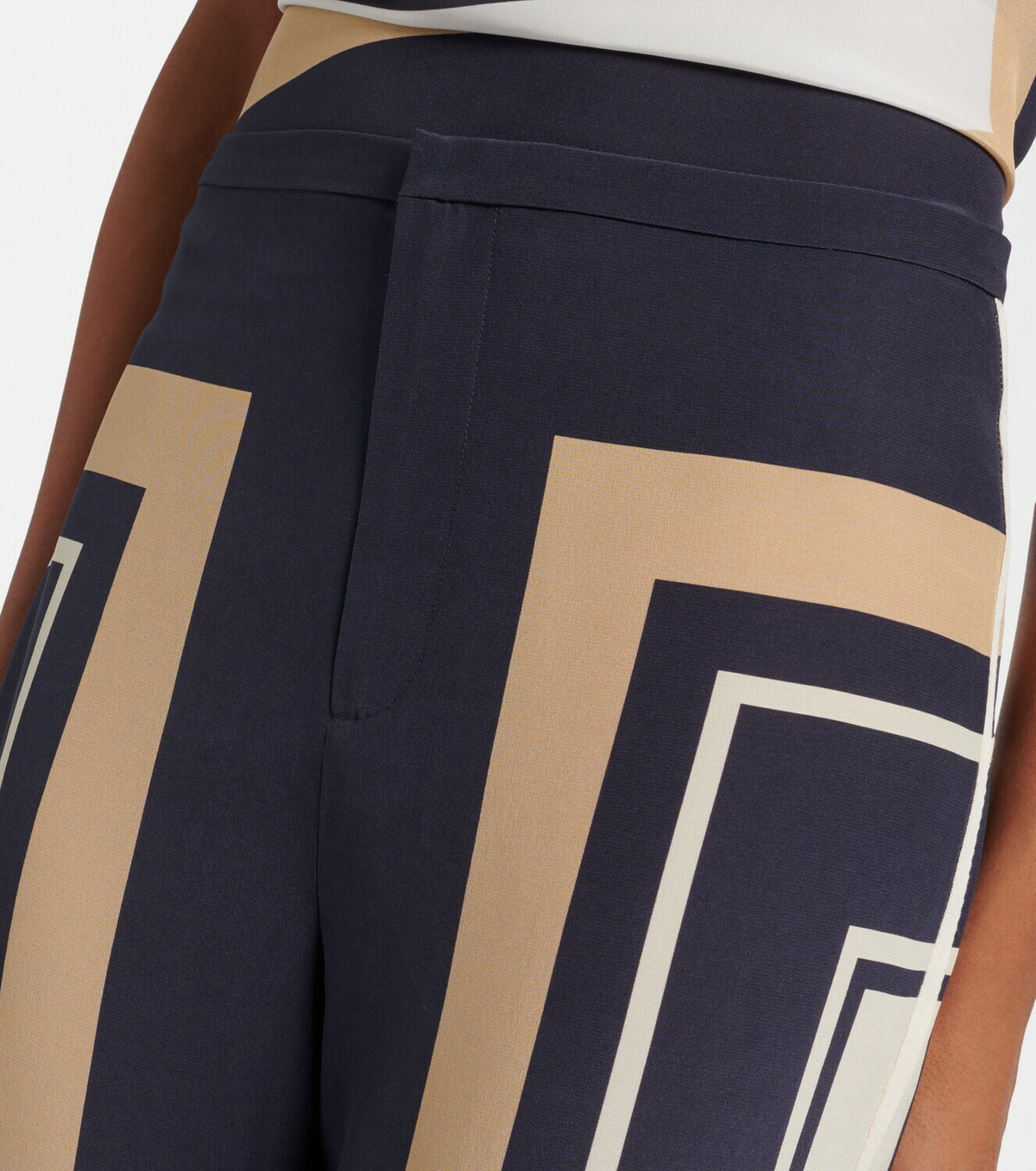 SIR Pietra printed silk wide-leg pants
