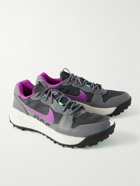 Nike - ACG Lowcate Suede- and Rubber-Trimmed Mesh Sneakers - Gray