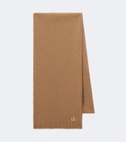 Dolce&Gabbana DG embellished virgin wool scarf