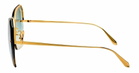 Linda Farrow Lila - Yellow Gold / Aqua Sunglasses