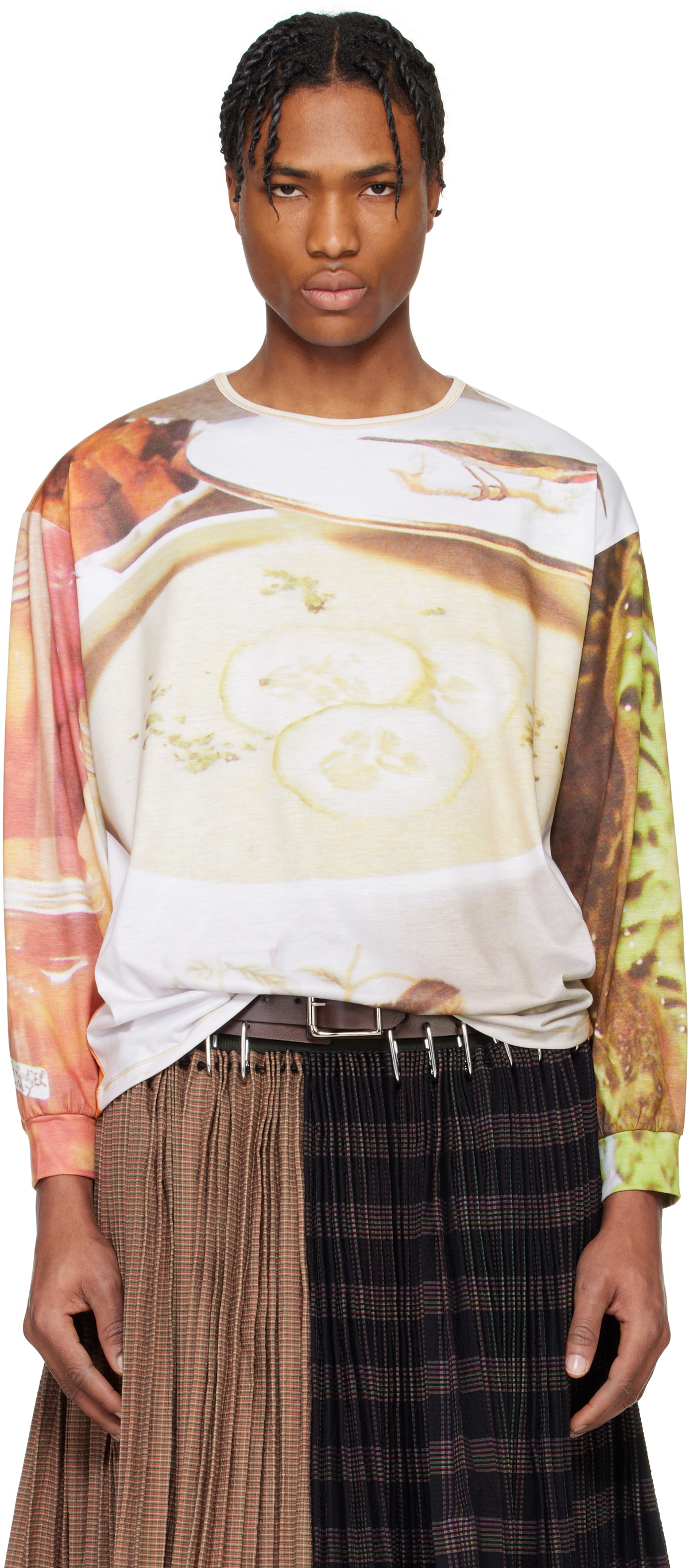 Chopova Lowena Off-White Lady In Love Long Sleeve T-Shirt