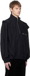 Rier Black Hooded Jacket