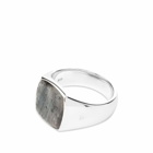 Tom Wood Men's Cushion Ring in 925 Sterling Silver