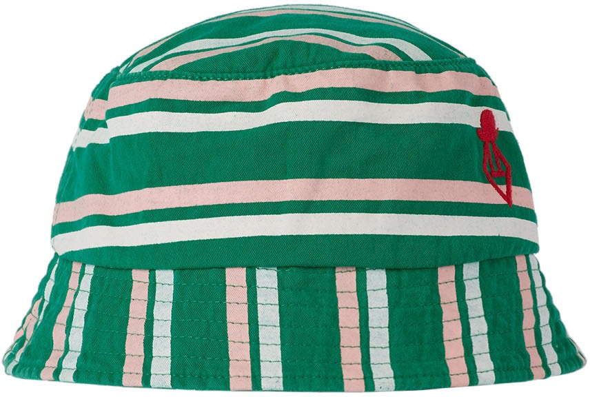 Photo: The Animals Observatory Baby Green Stripes Hamster Bucket Hat
