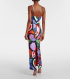 Area Printed maxi dress