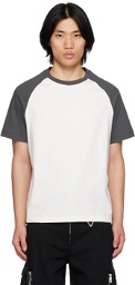 C2H4 Gray & White Raglan T-Shirt