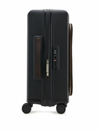 Ferragamo Brown Gancini Embossed Leather Suitcase