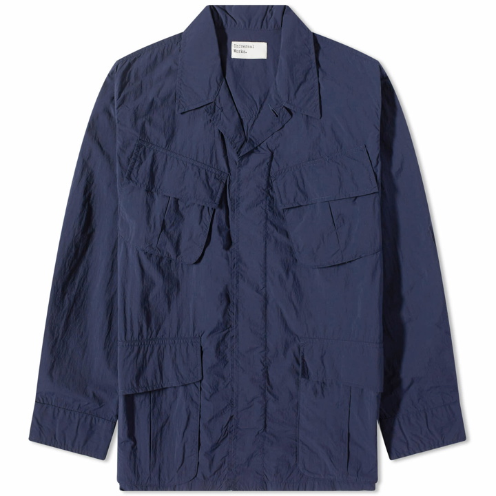 Photo: Universal Works Men's Recycled Nylon Jungle Jacket in Navy