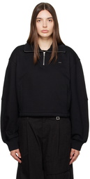 Wooyoungmi Black Half-Zip Sweater