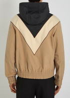 Valentino Garavani Vlogo Panelled Hooded Stretch-shell Jacket Multicoloured 1