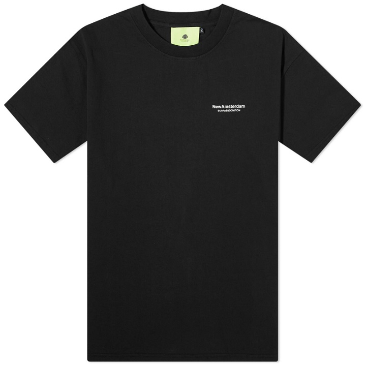 Photo: New Amsterdam Surf Association Men's Name T-Shirt in Black