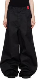 FUMITO GANRYU Black Dickies Edition Reverse Baggy Trousers