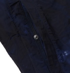 Aspesi - Tie-Dyed Hooded Shell Jacket - Blue