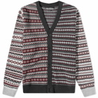 Barbour Men's Burley Cardigan in Grey Marl