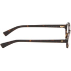 Bottega Veneta Brown Oval Glasses