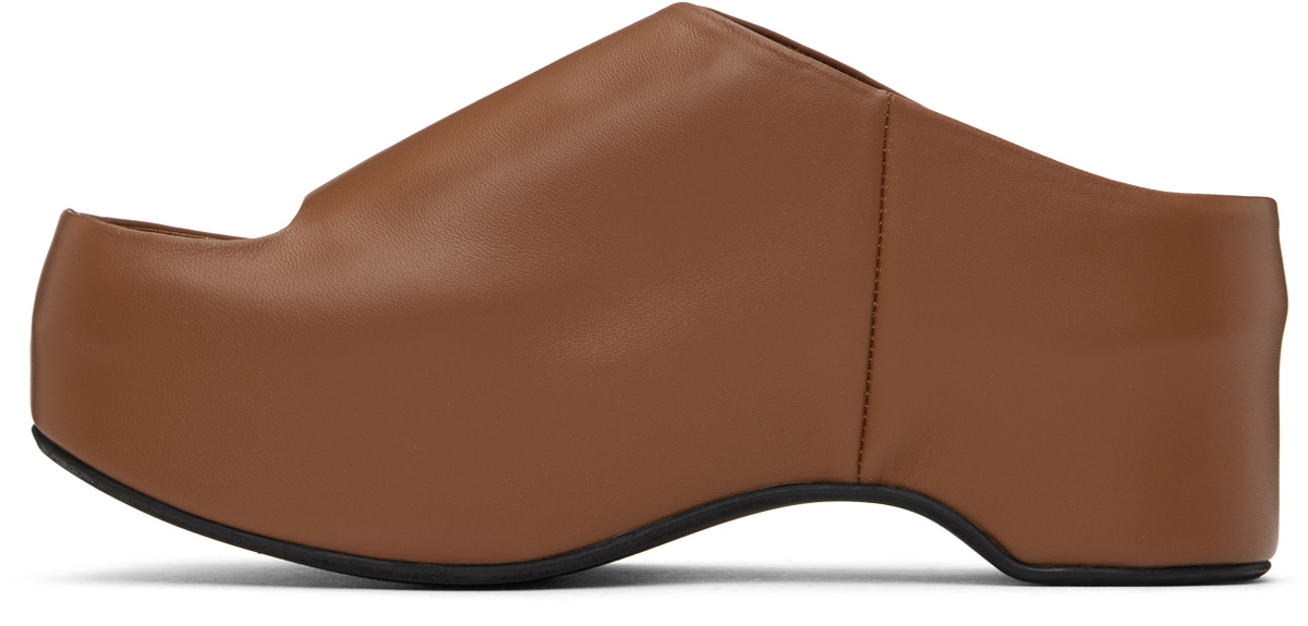 Marni Brown Platform Heeled Sandals