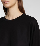 Alaïa Cropped cashmere and silk sweater