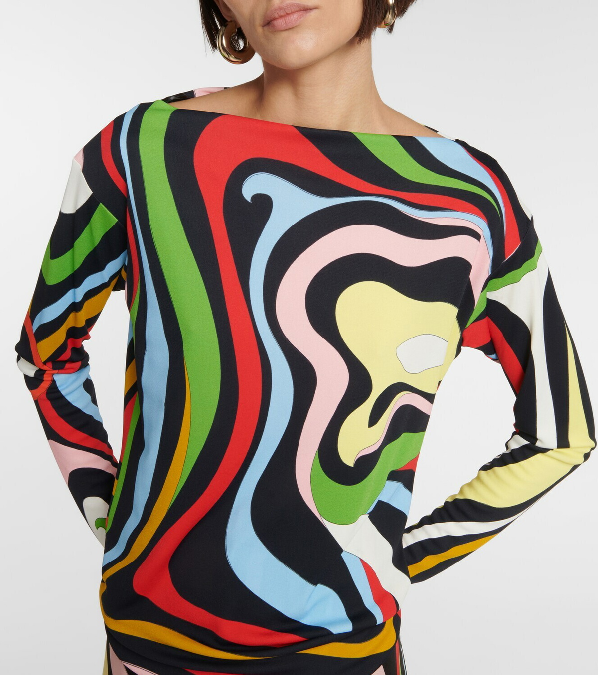 Pucci - Printed jersey blouse Emilio Pucci
