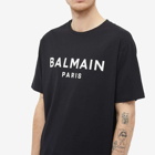 Balmain Men's Classic Paris T-Shirt in Black/White