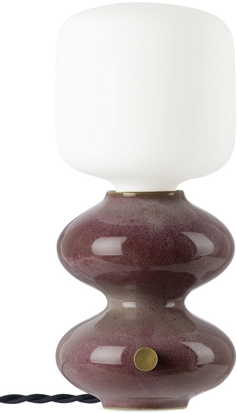 Photo: Forma Rosa Studio Burgundy Mini Wave Form Table Lamp