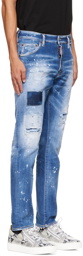 Dsquared2 Blue Cropped Cool Guy Jeans