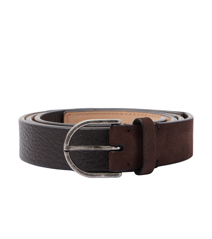 Photo: Giorgio Armani Leather and suede belt