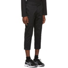 Wonders Black Twill Cropped Trousers
