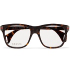 Gucci - Square-Frame Tortoiseshell Acetate Optical Glasses - Tortoiseshell